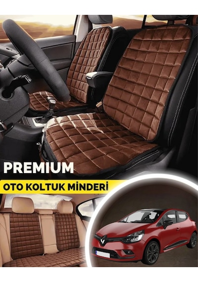 Renault Clio 4 Koltuk Minder Ortopedik Cepli Araç Ve Kılıf Seti Tam Uyumlu,taba Renk,konforlu Tasarım