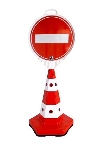 Girişi Olmayan Yol Levhalı Tek Taraf Baskı Klasik Kedi Gözlü Ağır