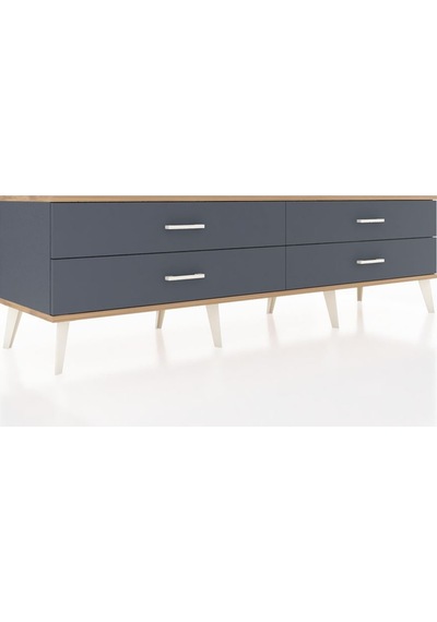 Hyperion Tv Ünitesi 4 Çekmeceli 176x44x51 Antrasit-çam/antrasit Atlas Çam/antrasıt Hyperion Tv Ünitesi 4 Çekmeceli 176x44x51 Antrasit-çam/antrasit Atlas Çam/antrasıt