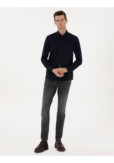 Pierre Cardin Erkek Lacivert Gömlek Desenli 50316747-vr033 Lacivert