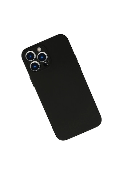 Apple Uyumlu iPhone 13 Pro Kılıf Nano İçi Kadife Silikon Siyah\
