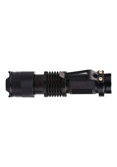 Schulzz Uv Profesyonel Zoomlu Flaş Led Mor Işık El Feneri 395 Nm Siyah