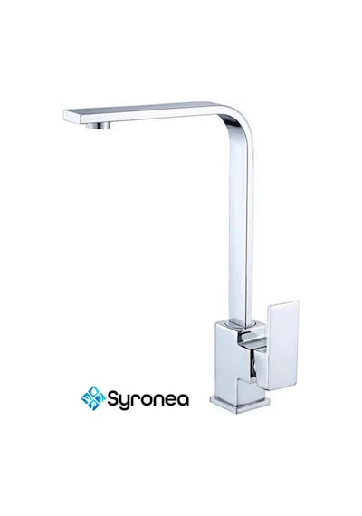 Square Kare Krom Mutfak Eviye Lavabo Bataryası Banyo Mutfak Musluk 360 Derece Döner Ağır Gövde Krom
