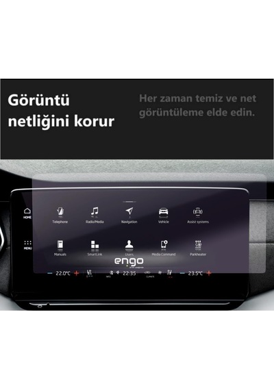 Skoda Octavia 10 İnç İle Uyumlu Mat Ekran Koruyucu Multimedya Belirtilmemiş