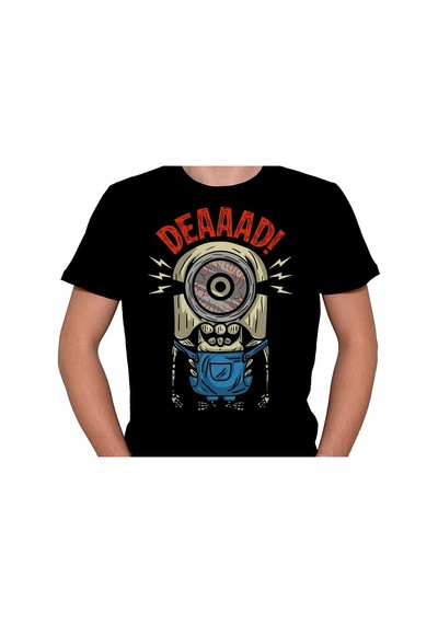 Minions Dead Minyon Tek Gözlü Tişört Unisex T-shirt 001