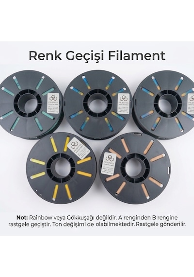 Renk Geçişi Petg Filament 1.75mm 1kg