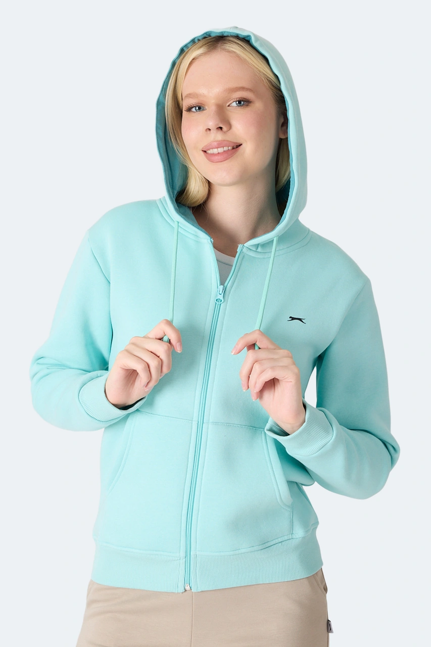 Slazenger Mılıo I Kadın Turkuaz Sweatshirt Turkuaz