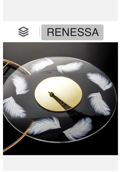 Metaquartz Aksesuar Renessa Exclusive Quartz Mekanizmalı Özel Seri Dekoratif Metal Ahşap Duvar Saati Goldsiyah 40 X 70 0240-keçe-şekilli-48cm