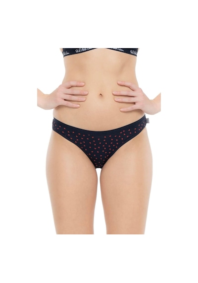U.S. Polo Assn. U.s Polo Assn. 66425 Kadın Pamuklu 3'lü Slip Külot-lacivert&kırmızı&lacivert Çok Renkli