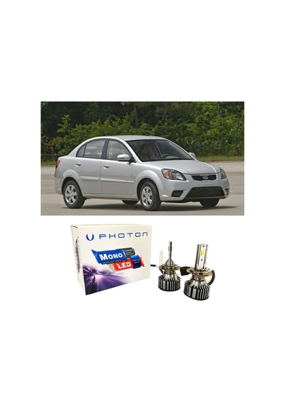 Kia Rio Led Xenon Uzun + Kısa Far Ampulü H4 Mono Yeni Seri Beyaz 2000-2011