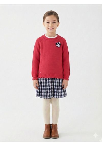 Xo Kids Kız Çocuk Elbise 8-12 Yaş 4063 Pembe