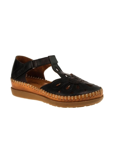 Venüs Kadın Comfort Deri Sandalet Siyah Taba 18793505y Siyah