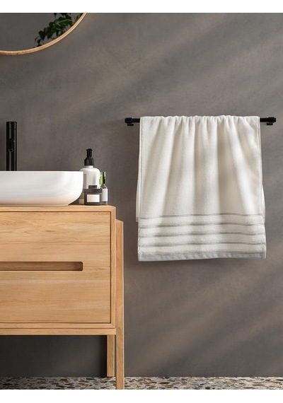 Tekli Havlu Mıcro Pamuk Karna Eco Vesta - 70 X 140 Taş