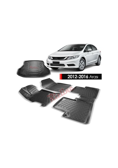 Honda Civic Fb7 Paspas Bagaj Havuzu 3D Rizline Havuzlu Set 2012-