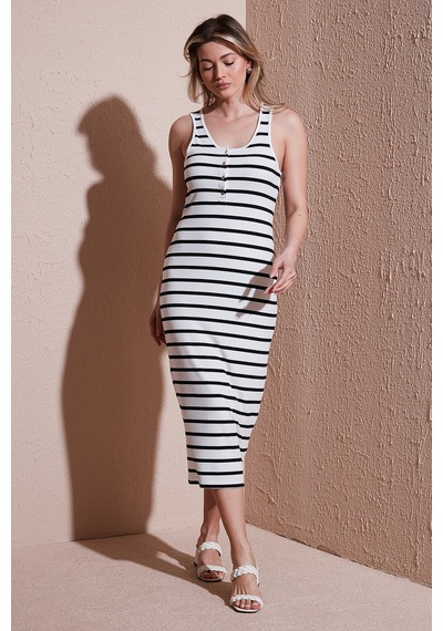Fashion Friends Bayan Elbise 25y0375k1 Ekru Ekru
