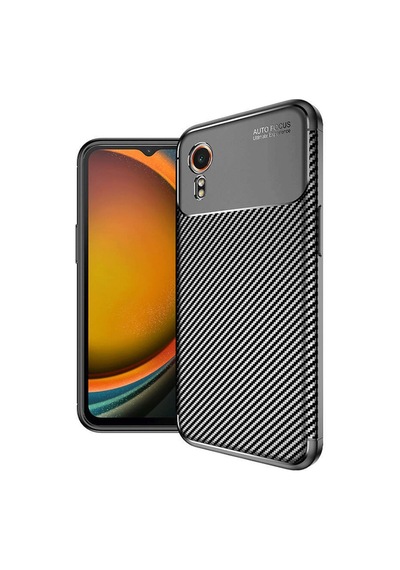 Samsung Galaxy Xcover 7 Kılıf Auto Focus Karbon Kapak - Siyah