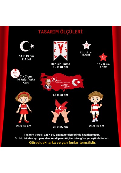 Yaşasın Cumhuriyet Bristol Baskı Pano