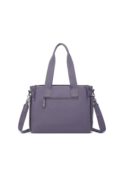 Smart Bags Füme/laci Günlük Boy İnce Ve Hafif Tasarım Kanvas Kumaş Kadın Omuz Çantası Lacivert