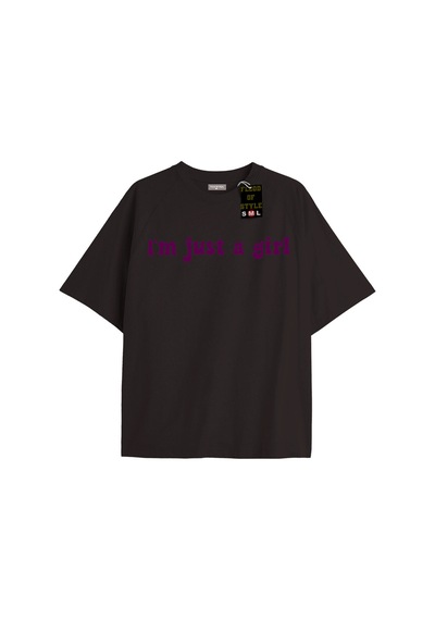 Flood Of Style Siyah Oversize T-shirt Imjustagirl Özel Tasarım