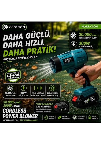 Yk Design C0001 30.000rpm Hava Üfleyici Turbo Fan Hava Üfleme Makinası
