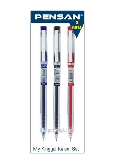 My King 0.5 Mm Jel Kalem Seti 3 Adet 165-Koyu Yeşil