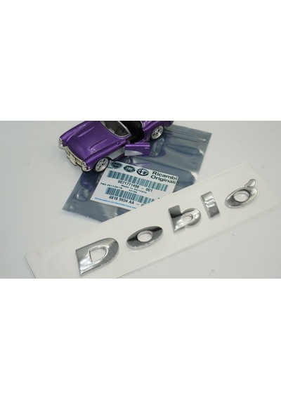 Fiat Doblo Bagaj Krom Metal 3M 3D Yazı Logo Amblem