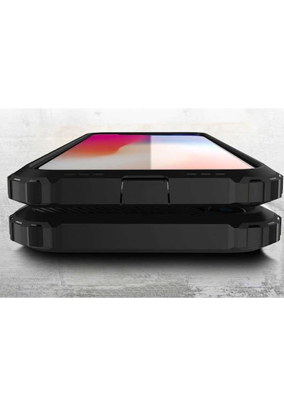 Noktaks - Apple Uyumlu iPhone Xr 6.1 - Kılıf Çift Katman Zırh Tank Crash Military Kapak - Gold
