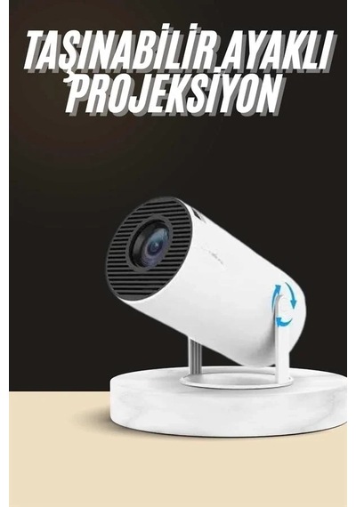 Ers Ayaklı Projeksiyon Taşınabilir Mini Projektör Sinema Projektörü Android