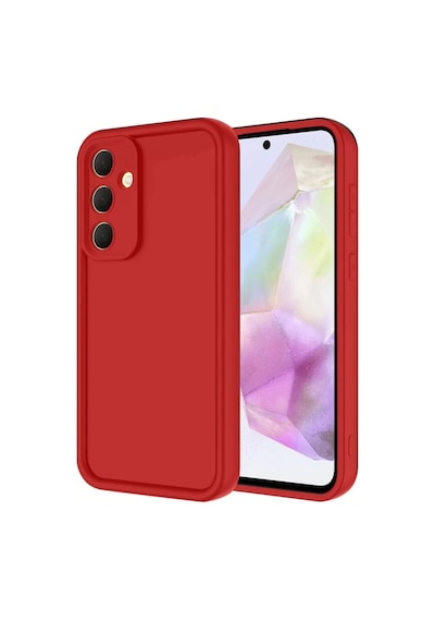 Newface Samsung Galaxy Uyumlu  A16 5g Kılıf Viera Silikon - Kırmızı