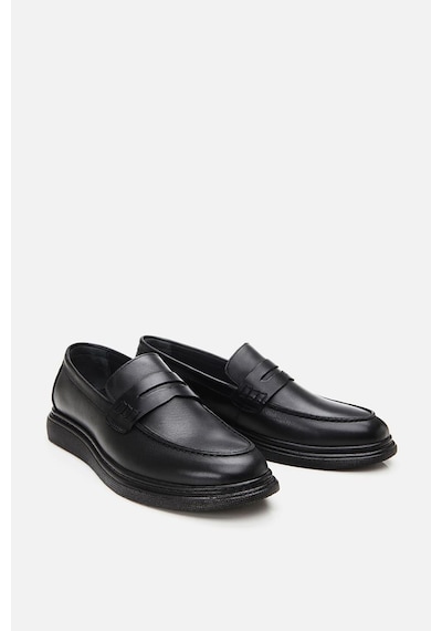 Yaya By Hotiç Hakiki Deri Siyah Erkek Loafer Siyah