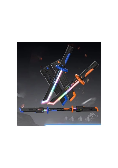 44 Cm Kıvılcım Çıkartan Özel Efektli Şarjlı Işın Kılıcı Sword Dazzlıng Lıght 1 Adet