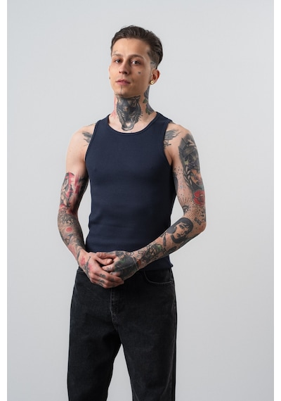 Respire Erkek Tank Top Atlet Lacivert
