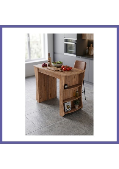 Bezos Mutfak Masası Mutfak Adası Ada Masa Bar Masası Kahvaltı Masası Raflı Çok Amaçlı Dolap Modern Masa 120x60 Cm 9836 Atlantik Çam Nıda Atlantik - Çam Bezos Mutfak Masası Mutfak Adası Ada Masa Bar Masası Kahvaltı Masası Raflı Çok Amaçlı Dolap Modern Masa 120x60 Cm 9836 Atlantik Çam Nıda Atlantik - Çam