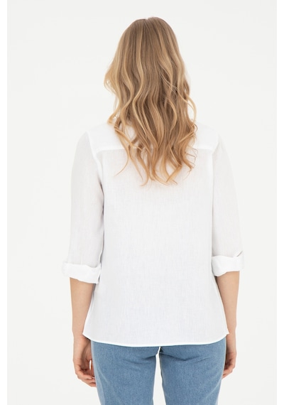 U.s. Polo Assn. Kadın Beyaz Gömlek Basic 50283991-vr013 Beyaz