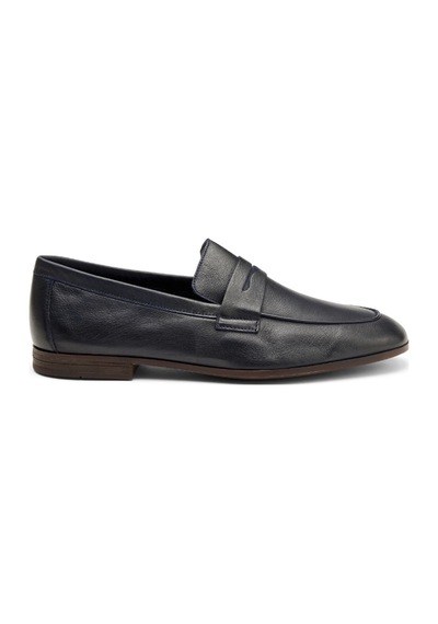 Erkek Oxford Ayakkabı 34P5 Frau MousseLeather Blu Mavi