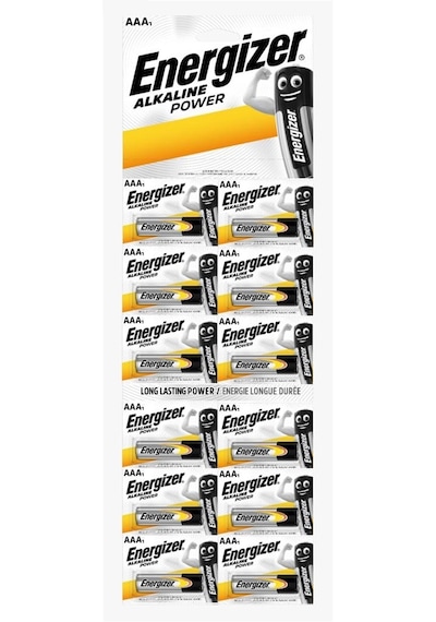 Energizer Alkaline Power AAA Kartela İnce Kalem Pil 12'li