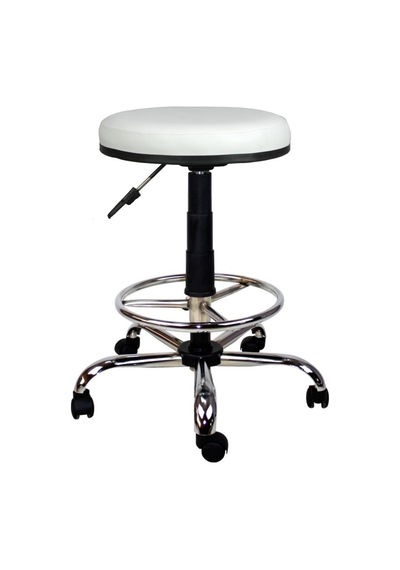 Bürocci Metal Ayaklı Yüksek Tabure-Beyaz-2999T0109
