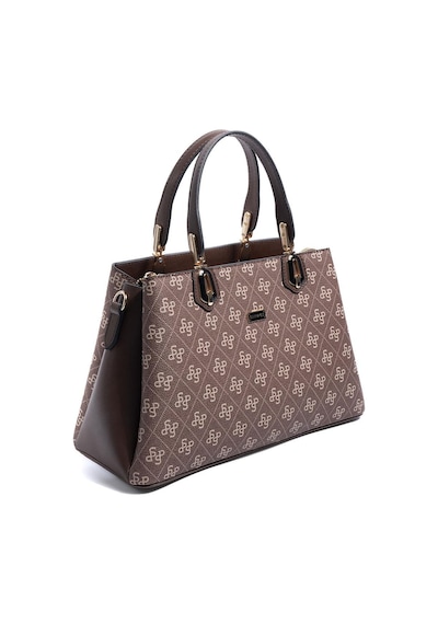 Silver Polo Sp1253 Kadın El Çantası Monogram Kahve-kahve