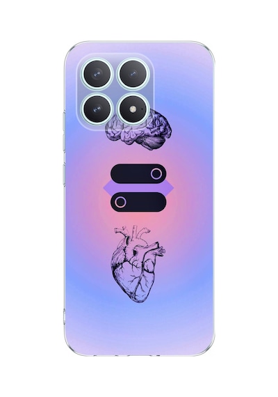 Poco F8 Pro Uyumlu Mantık Ve Duygu Temalı Baskılı Silikon Kılıf