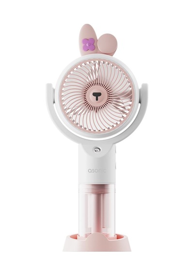 Asonic Afn26 Beyaz 500mah 2 Kademe Püskürtme Fonksiyon Nemlendirici Sprey Usb Fan Şarjlı Renkli