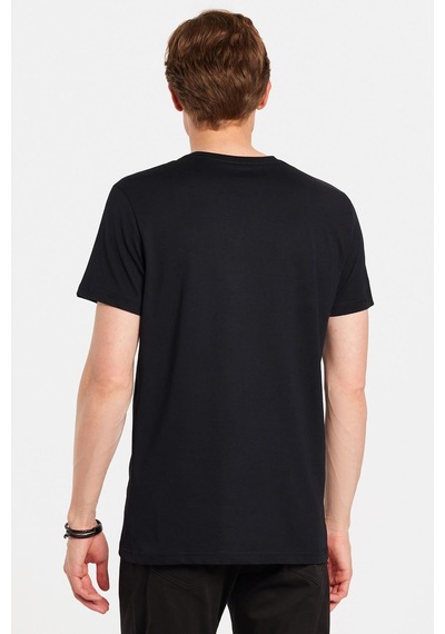 Tudors Erkek Slim Fit Dar Kesim %100 Pamuk Yumuşak Dokulu Baskılı Siyah Bisiklet Yaka Tişört-33163 Siyah Tudors Erkek Slim Fit Dar Kesim %100 Pamuk Yumuşak Dokulu Baskılı Siyah Bisiklet Yaka Tişört-33163 Siyah