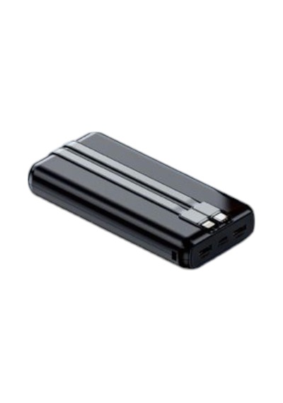 Ayrex H32 10000 Mah Power Bank Pd 20w Ve Usb 22.5w Fast Hızlı Şarj Dahili Type C Ve Lightning Kablolu Dünya Standa