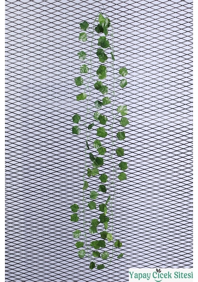 Yapay Çiçek Sitesi Yapay Sık Yapraklı Philodendron İp Sarmaşığı 210 Cm - 12 Adet Yeşil
