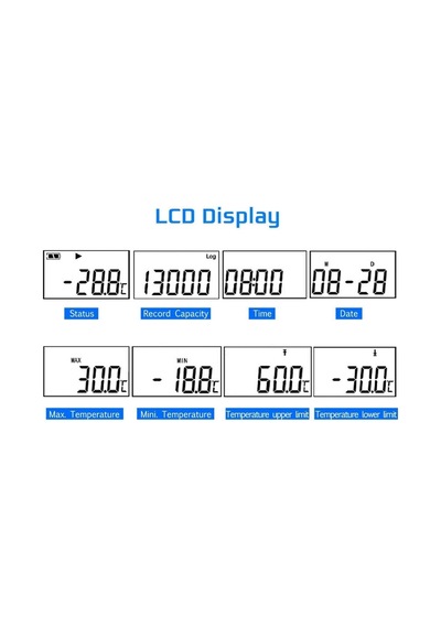 Elitech Datenlogger 32000 Punkt Usb Isı Datenlogger Kaydedici Dahili Sensör Genel