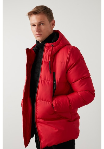 Buratti Kapüşonlu Suya Ve Rüzgara Dayanıklı Soğuk Geçirmez Slim Fit Mont Erkek Mont 5717101 Kırmızı Buratti Kapüşonlu Suya Ve Rüzgara Dayanıklı Soğuk Geçirmez Slim Fit Mont Erkek Mont 5717101 Kırmızı
