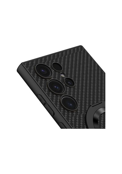 Galaxy Uyumlu S24 Ultra Wireless Şarj Özellikli Zore Kıpta Standlı M-safe Silikon Kapak 1