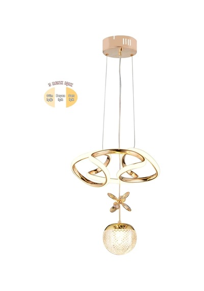 Helezyon Papatya Modern Sarkıt Salon Avize Çok Renkli