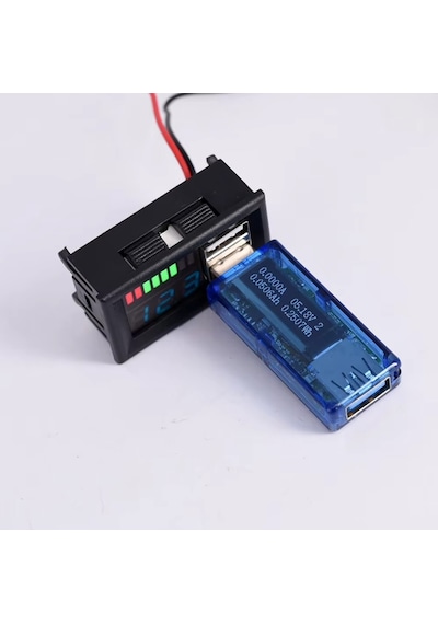 Ic278c, Dijital Voltmetre, Usb Çıkışlı Akü Göstergeli, Dc 12volt Aküler İçin,