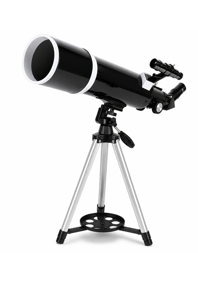 80mm Astronomik Teleskop 600mm, Kumandalı, 3x Barlow Lensli, Telefon Adaptörlü, Profesyonel Başlangıç & Yetişkin Gözlem Seti