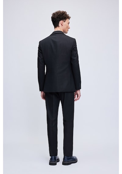 Hatemoğlu Siyah Comfort Fit Desenli Mono Yaka Klasik Takım Elbise 33181024t013 991 Siyah